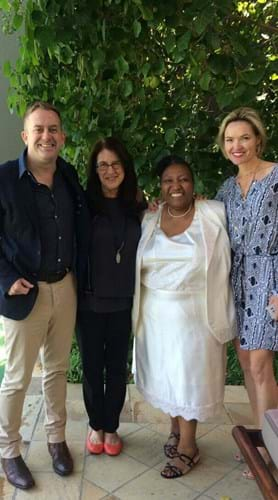 James Wilson, Melissa Waggener Zorkin, Thandi Chaane and Sarah Gooding-Kobus