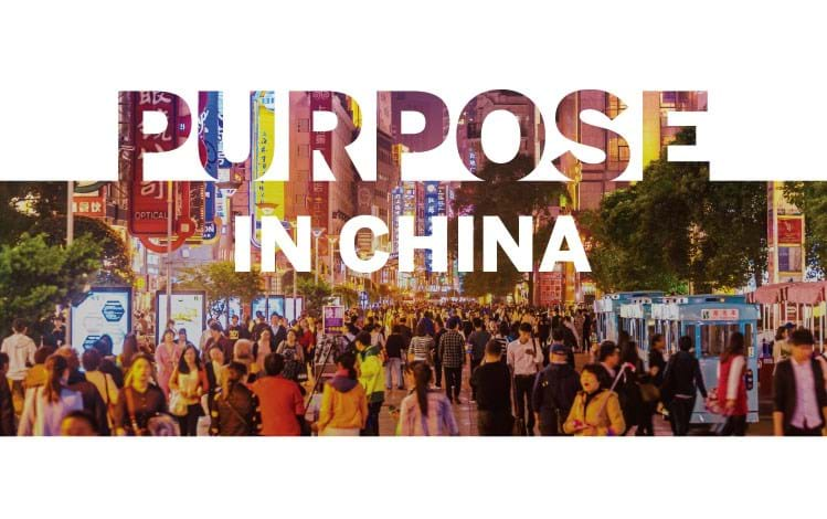 purpose in china streets in china