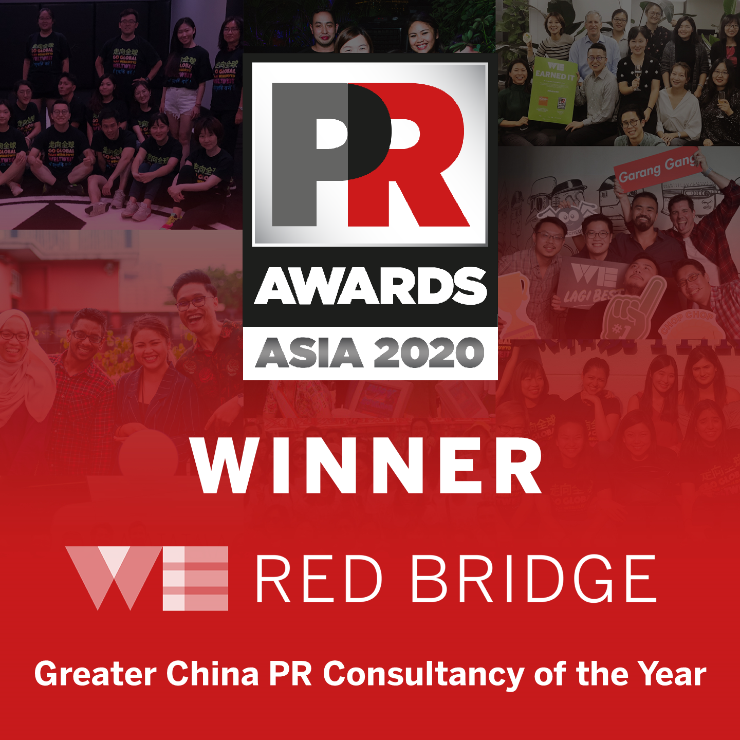 PR Awards Asia 2020 Winner WERed Bridge Greater China PR Consultancy of the Year